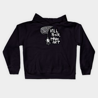 A Spider's Guide To Life (white) Kids Hoodie